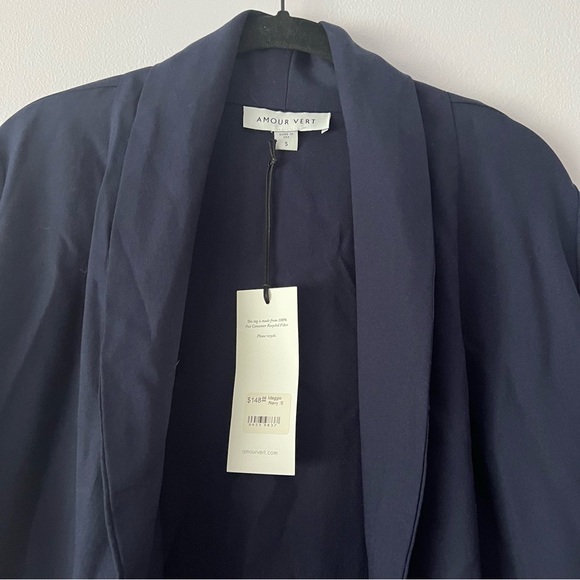 NWT Amour Vert Maggie Tencel Blazer Small - Picture 2 of 11